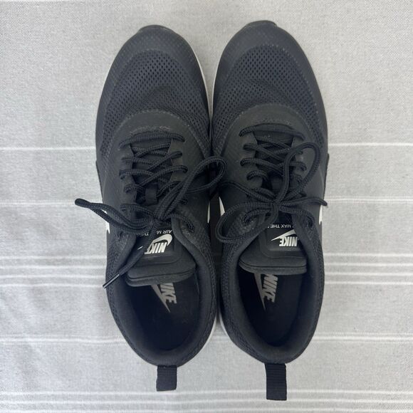 Women’s Nike Air Max Thea Lace Up Running Shoes Sneakers Black Summit White 9.5 - Picture 9 of 14